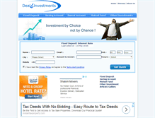 Tablet Screenshot of deal4investments.com